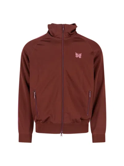 Needles Logo Sporty Jacket In Brown