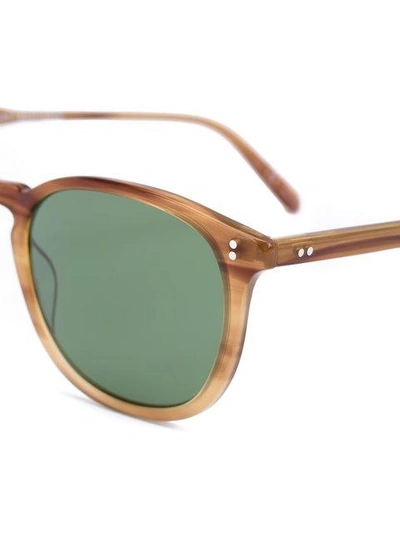 Shop Garrett Leight 'kinney' Sunglasses In Brown