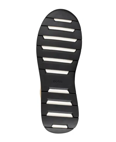Hugo Boss Boss Men's Titanium Round Toe Running Shoes In Neutral