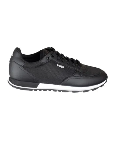 Hugo Boss Boss Men's Parkour Round Toe Shoes In Black