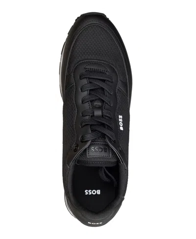Hugo Boss Boss Men's Parkour Round Toe Shoes In Black