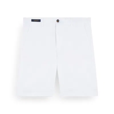 Paul & Shark Stretch Cotton Bermuda Shorts In White