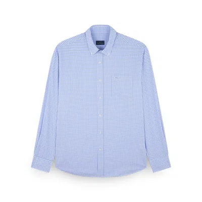 Paul & Shark Cotton Poplin Shirt In Blue