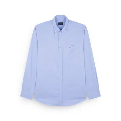 Paul & Shark Oxford Cotton Shirt In Blue