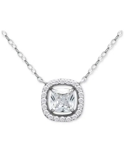 Giani Bernini Necklace (1-5/8 Ct. T.w.) In 18k Gold Plated Sterling Silver, Macy's Exclusive In Silver