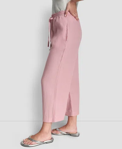 Dkny Women's Pull-on Wide-leg Pants In Pink