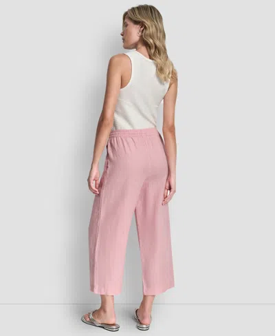 Dkny Women's Pull-on Wide-leg Pants In Pink