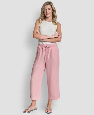Dkny Women's Pull-on Wide-leg Pants In Pink