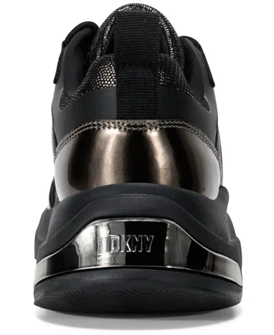 Dkny Women's Juna Lace Up Sneakers In Black