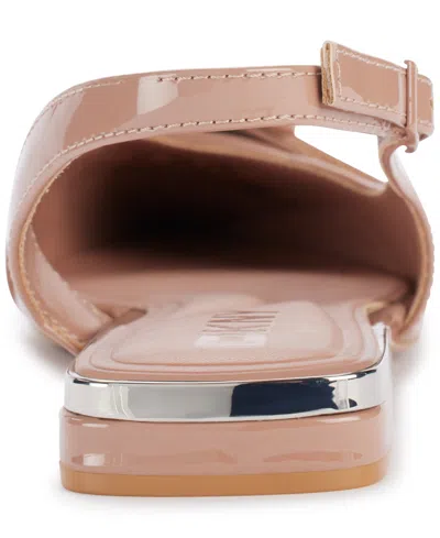 Dkny Clemma Buckle Slingback Flats In Brown