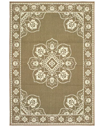 Oriental Weavers Marina 7764 Indoor Outdoor Rug In Brown
