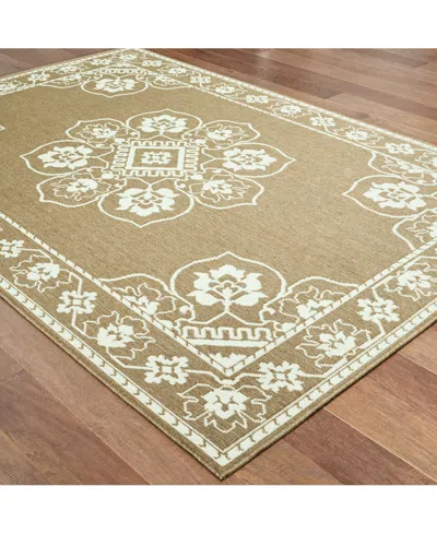 Oriental Weavers Marina 7764 Indoor Outdoor Rug In Brown