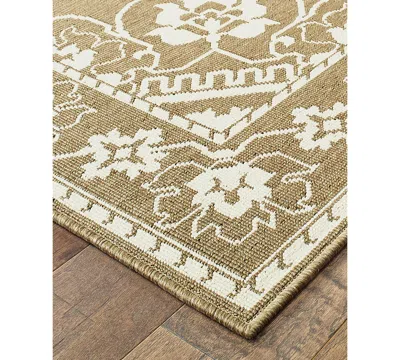 Oriental Weavers Marina 7764 Indoor Outdoor Rug In Brown