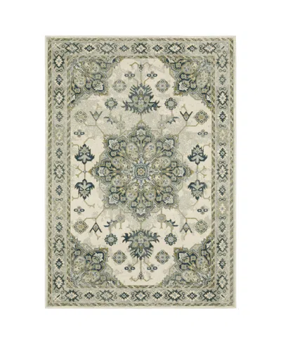 Oriental Weavers Branson Br04b 6'7" X 9'2" Area Rug In Green
