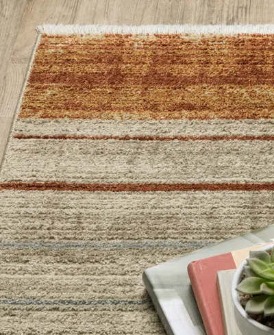 Oriental Weavers Bauer 90r 7'10" X 10'10" Area Rug In Brown