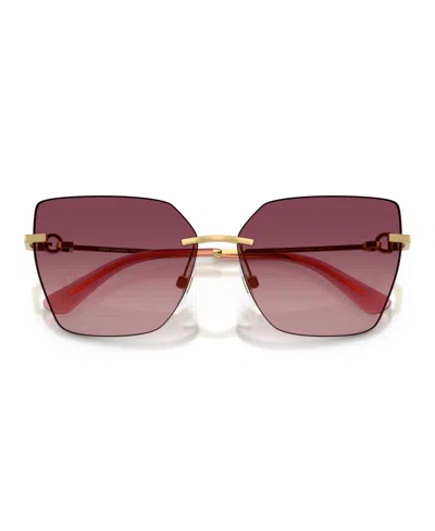 Dolce & Gabbana Cat-eye Sunglasses In Brown