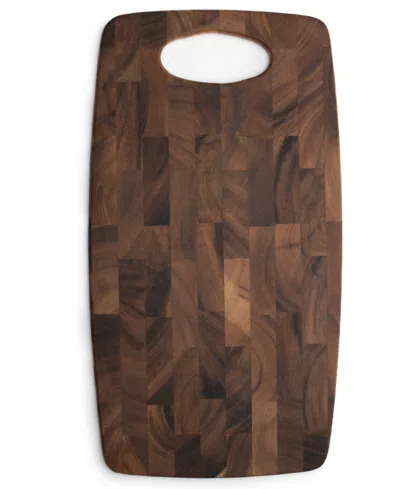 Ironwood Acacia End Grain Cutting Board In Brown