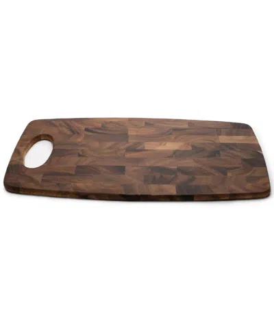 Ironwood Acacia End Grain Cutting Board In Brown