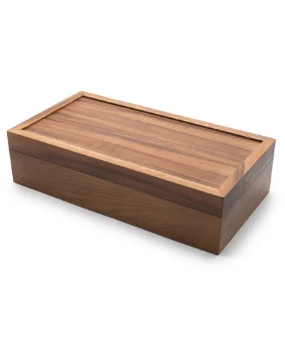 Ironwood Acacia Rectangular Tea Box In Brown