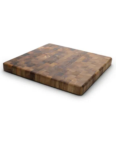 Ironwood Acacia Square End Grain Chef's Board In Brown