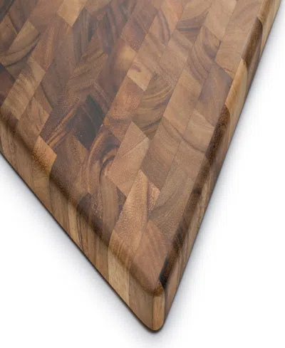 Ironwood Acacia Square End Grain Chef's Board In Brown