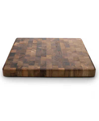 Ironwood Acacia Square End Grain Chef's Board In Brown
