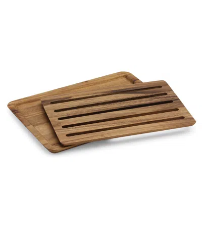 Ironwood Acacia Bread Board-nesting In Brown