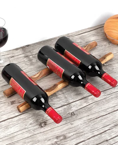 Ironwood Acacia Wine Sticks, Set Of 2 In Brown