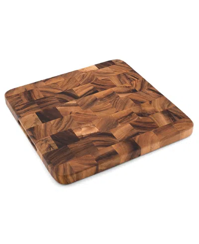 Ironwood Acacia Oslo End Grain Square Utility Board In Brown