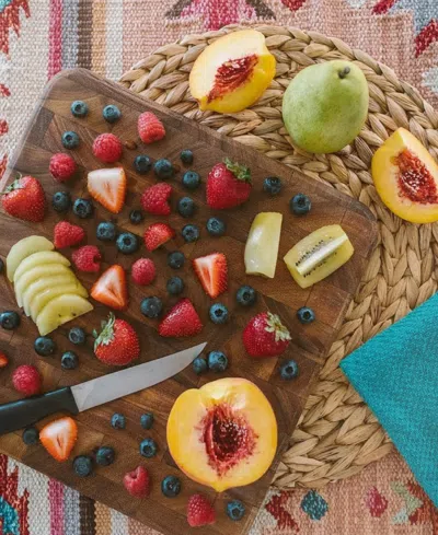 Ironwood Acacia Oslo End Grain Square Utility Board In Brown