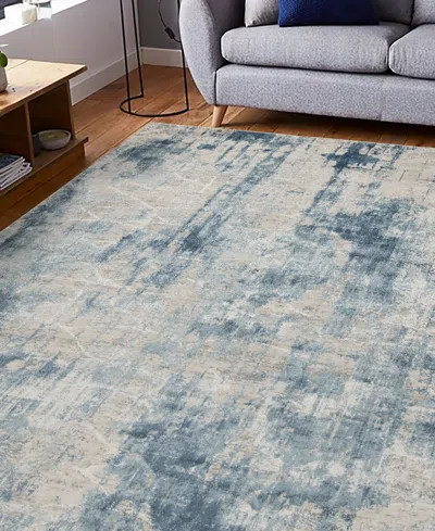 Mink Home Alloy All341 12'x15' Area Rug In Blue
