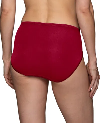 Vanity Fair Lingerie Vanity Fair Illumination Hi-cut Brief Underwear 13108, Also Available In Extended Sizes In Red