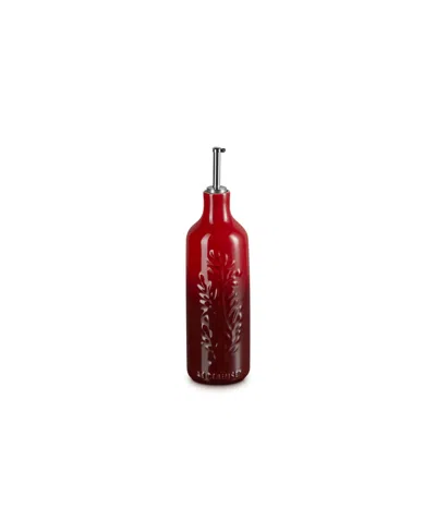 Le Creuset Olive Branch Collection 20 Oz. Oil Cruet In Red