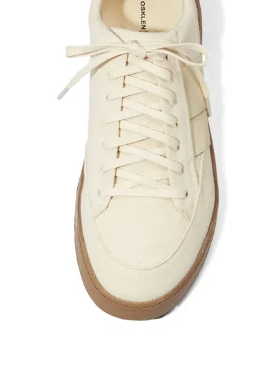 Osklen Panelled Lace-up Sneakers In White