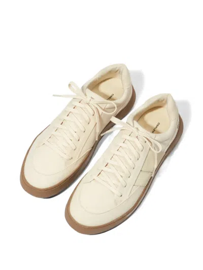 Osklen Panelled Lace-up Sneakers In White