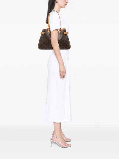 Pre-owned Louis Vuitton 2006 Monogram Batignolles Horizontal Tote Bag In Brown