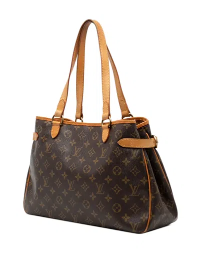 Pre-owned Louis Vuitton 2006 Monogram Batignolles Horizontal Tote Bag In Brown