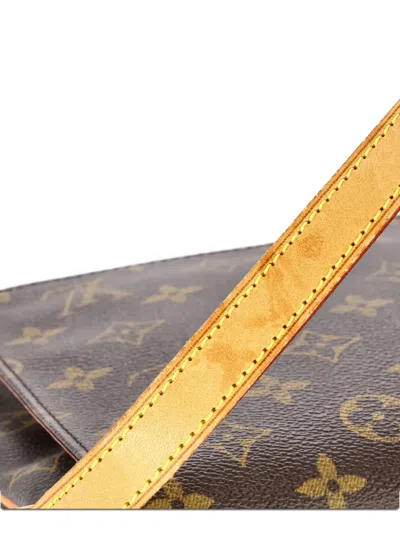 Pre-owned Louis Vuitton Musette Tango Handbag Monogram Canvas Shoulder Bag In Brown