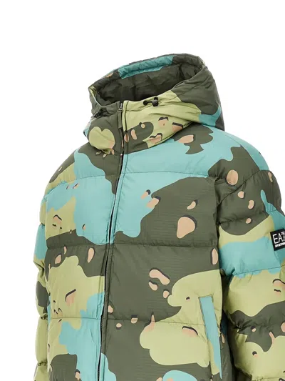 Ea7 Hooded Jacket In Green