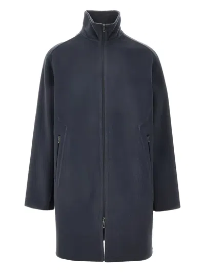 Sease Zip Coat In Blue