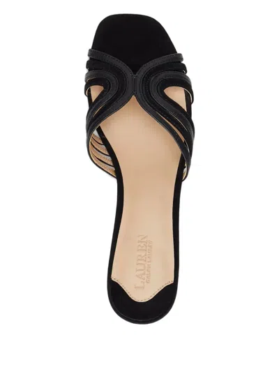 Ralph Lauren 25mm Fay Multistrap Sandals In Black