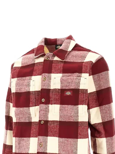 Dickies Check Pocket Shirt In Red