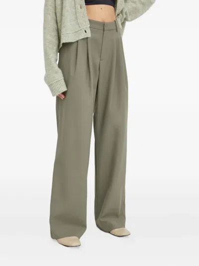 Won Hundred Pleated-design Trousers In Green