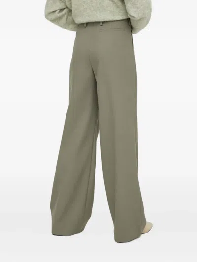 Won Hundred Pleated-design Trousers In Green