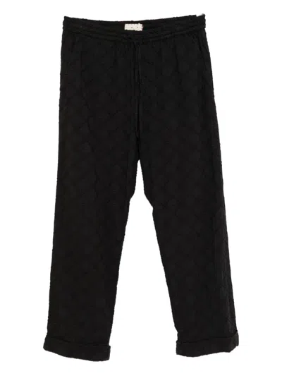 Smr Days Malibu Textured Trousers In Black