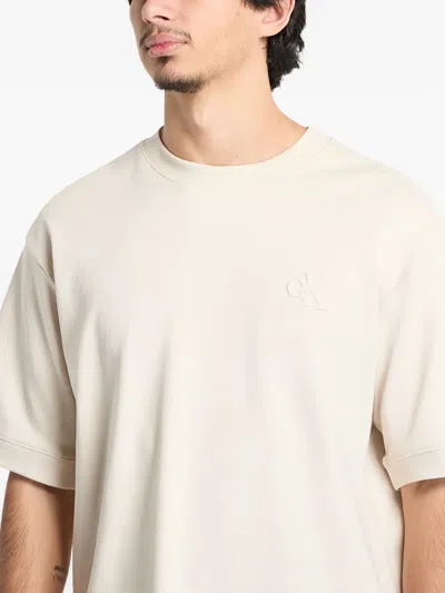 Calvin Klein Jeans Est.1978 Cotton T-shirt In Neutral