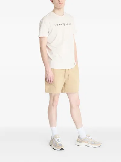 Tommy Jeans Logo-embroidery T-shirt In White