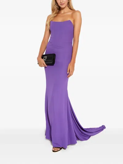 Giuseppe Di Morabito Corset Maxi Dress In Purple