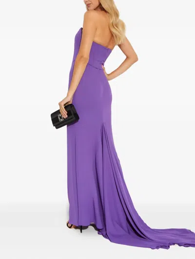 Giuseppe Di Morabito Corset Maxi Dress In Purple