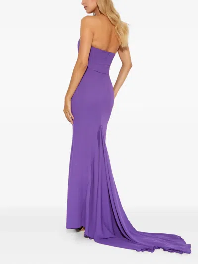 Giuseppe Di Morabito Corset Maxi Dress In Purple